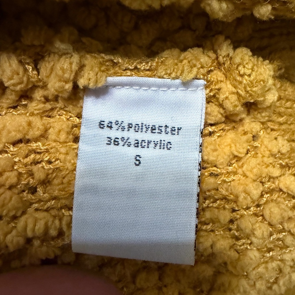 KEREN hart Textured Mustard Sweater - Picture 5 of 6